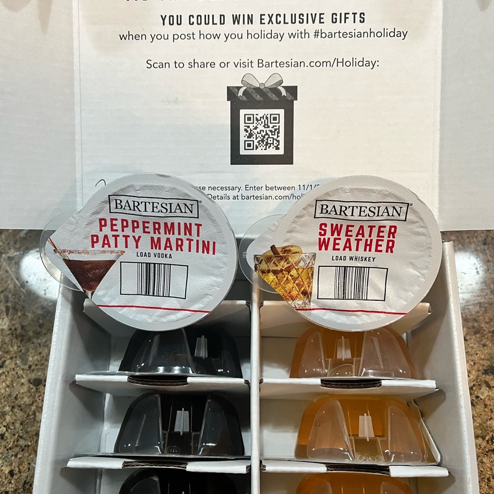 B20- Bartesian Cocktail Capsules - Peppermint Patty Martini & Sweater Weather